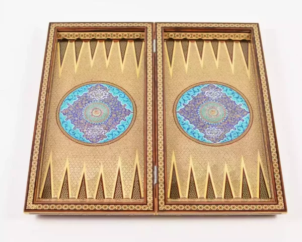 5 Golden Chess wooden board inlaid with copper/backgammon/ Board games/ luxury gift