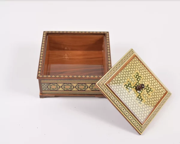 5 Luxurious handmade wooden box inlaid with copper