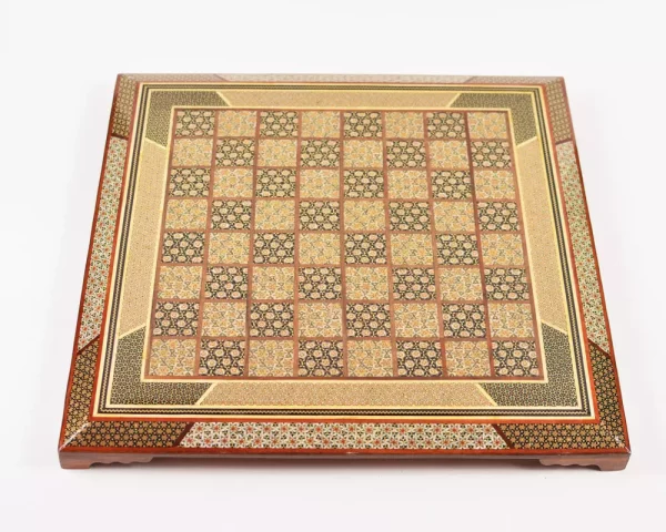 6 unique royal chessboard handmade from lemon wood and inlaid with copper