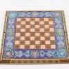 Golden backgammon and Chess /wooden board inlaid with copper/ Board games/ beautiful gift