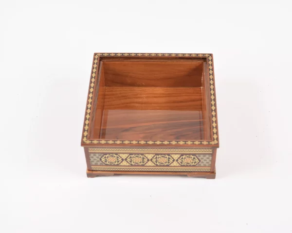 6 Luxurious handmade wooden box inlaid with copper