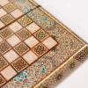 Golden backgammon and Chess / wooden board inlaid with copper / Board games / Royal gift