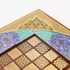 Golden Chess wooden board inlaid with copper/backgammon/ Board games/ luxury gift