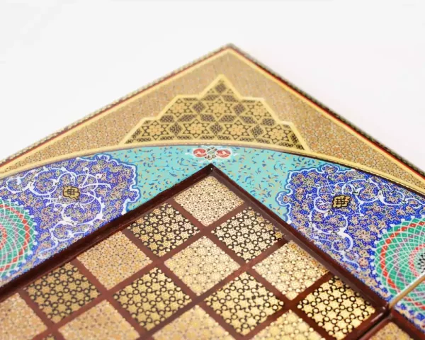 7 Golden Chess wooden board inlaid with copper/backgammon/ Board games/ luxury gift