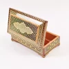Luxurious wooden box, handcrafted and inlaid with copper