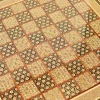 unique royal chessboard handmade from lemon wood and inlaid with copper