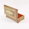 Luxurious wooden box, handcrafted and inlaid with copper