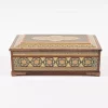 Luxurious wooden box, handcrafted and inlaid with copper