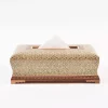 Luxurious tissue box, handmade, inlaid with copper