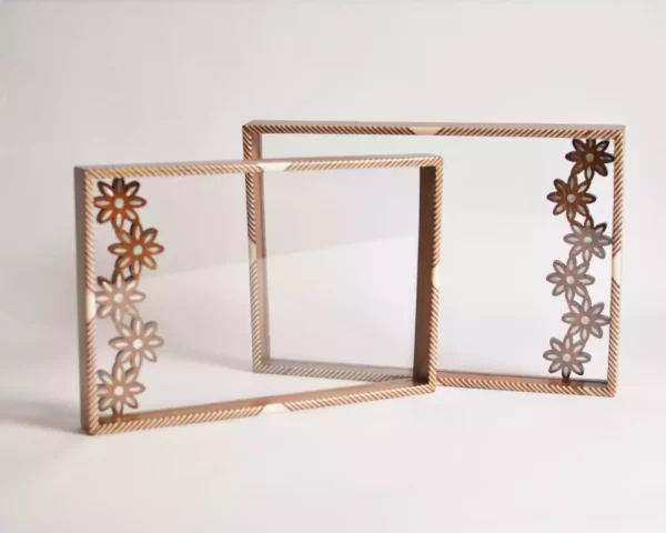 IMG-20240604-WA0021 HANDMADE Unique TRAY A STUNNING FUSION OF ACRYLIC & WOODEN INLAID WITH PEARL