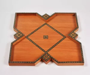 Luxury handmade Arabic star mosaic tray