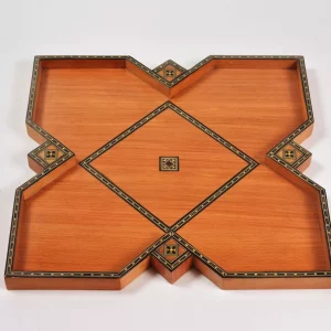 amazing tray with Plexi cover inlaid with mother of pearl