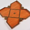 Luxury handmade Arabic star mosaic tray