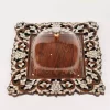 luxurious tray with a Plexi cover, inlaid with natural mother-of-pearl
