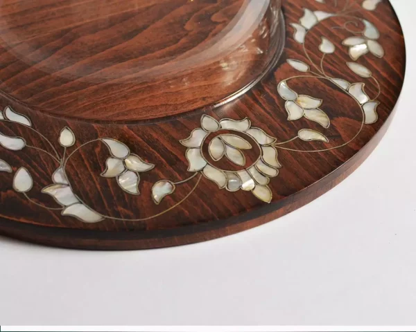 IMG-20240623-WA0010 amazing tray with Plexi cover inlaid with mother of pearl