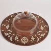 amazing tray with Plexi cover inlaid with mother of pearl
