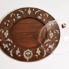 amazing tray with Plexi cover inlaid with mother of pearl