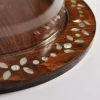 amazing tray with Plexi cover inlaid with mother of pearl