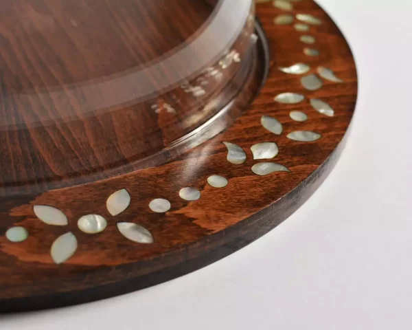 IMG-20240623-WA0014 amazing tray with Plexi cover inlaid with mother of pearl