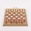 Golden backgammon and Chess / wooden board inlaid with copper / Board games