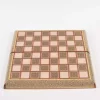 Golden backgammon and Chess / wooden board inlaid with copper Royal gift