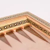 Golden backgammon and Chess / wooden board inlaid with copper Royal gift