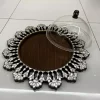 Unique tray with Plexi cover inlaid with mother of pearl