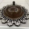 Unique tray with Plexi cover inlaid with mother of pearl