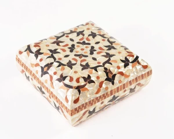 Handmade Jewelry Box made of natural wood and mother of pearl, Accessories box, makeup organizer, home decor, bedroom decor, gifts jewelry