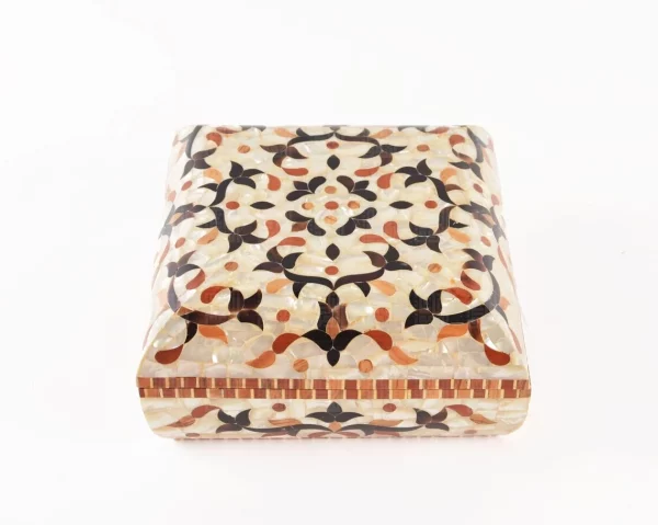 Handmade Jewelry Box made of natural wood and mother of pearl, Accessories box, makeup organizer, home decor, bedroom decor, gifts jewelry