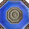 Damascus water fountain handmade from natural marble mosaic