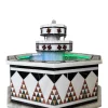 Damascus Octagonal Water Fountain handmade from Natural Marble Mosaic