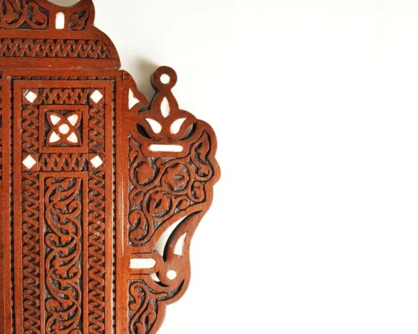 IMG-20250307-WA0010 Vintage Wood Console Table | Elegant Walnut Wood & Mother of Pearls