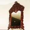 Vintage Wood Console Table | Elegant Walnut Wood & Mother of Pearls