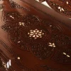 Vintage Wood Console Table | Elegant Walnut Wood & Mother of Pearls
