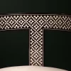 Handmade black chair set inlaid with natural mother-of-pearl (Diamond)