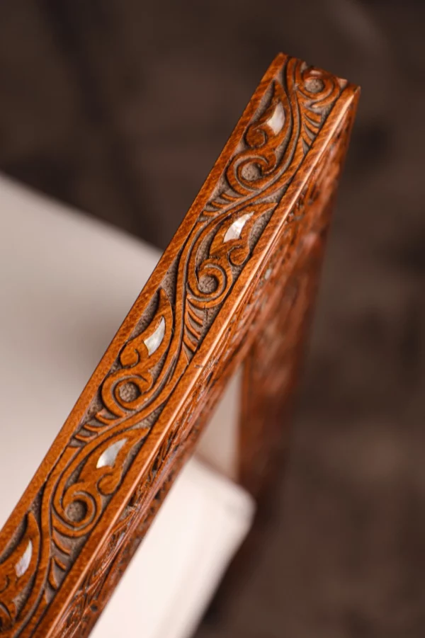 IMG-20250417-WA0065 Chair set, handcrafted with Fatimid engraving and inlaid with natural mother-of-pearl (Jasmine)