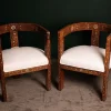 Chair set, handcrafted with Fatimid engraving and inlaid with natural mother-of-pearl (Jasmine)