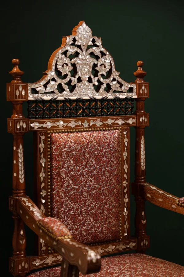 IMG-20250417-WA0073 Luxury handmade Damascene living room set inlaid with natural pearls (Damascus)