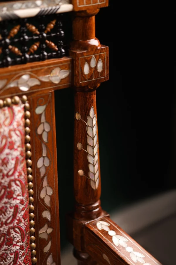 IMG-20250417-WA0078 Luxury handmade Damascene living room set inlaid with natural pearls (Damascus)