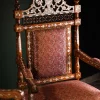 Luxury handmade Damascene living room set inlaid with natural pearls (Damascus)