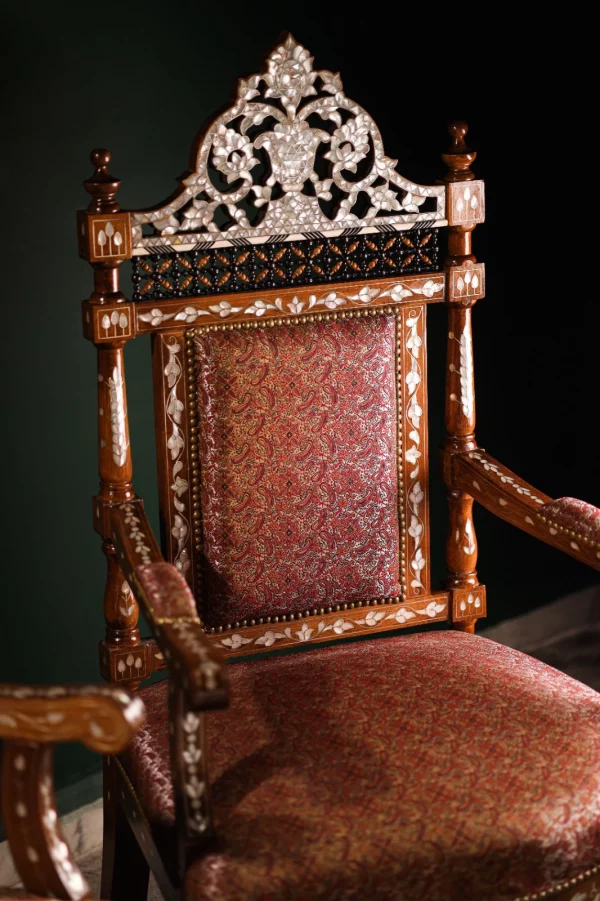 IMG-20250417-WA0081 Luxury handmade Damascene living room set inlaid with natural pearls (Damascus)