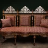 Luxury handmade Damascene living room set inlaid with natural pearls (Damascus)