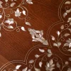 Handmade round wooden table inlaid with natural mother-of-pearl